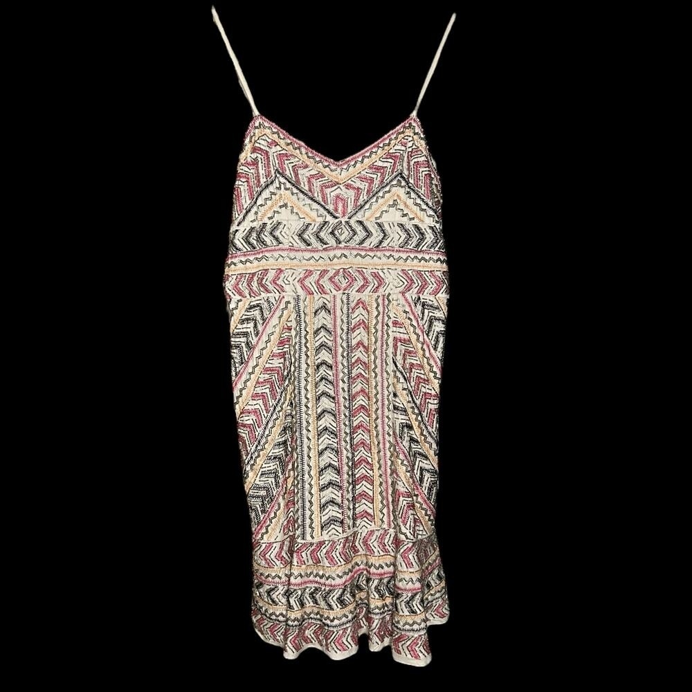 NWT Parker Multicolored Beaded Dress Size M
